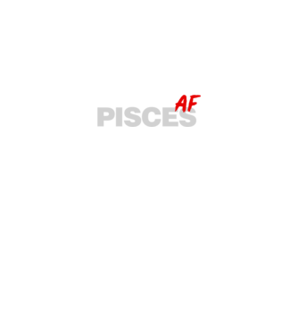 PISCES as fuck model negru pe tricou