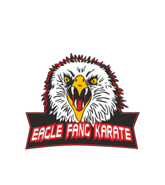 eagle fang karate cobra kai model alb pe tricou
