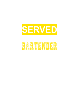 You just got served by the coolest bartender model negru pe tricou