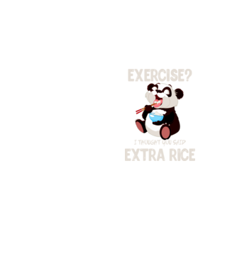 Exercise panda light model galben neon pe tricou