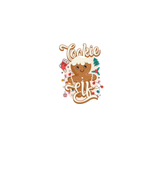 Cookie elf model alb pe tricou