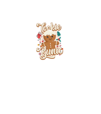 Cookie bunic model alb pe tricou