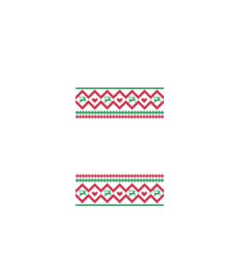 Model tricotat de Crăciun - tractorist model negru pe tricou
