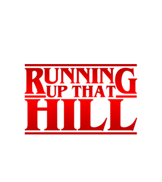 running up that hill model alb pe tricou