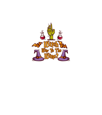 Witch way to the wine model gri pe tricou