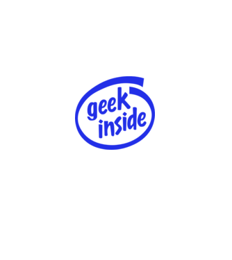 Geek inside model turcoaz pe tricou