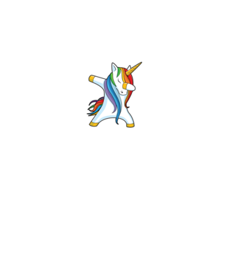 DAB Unicorn 2 model gri pe tricou