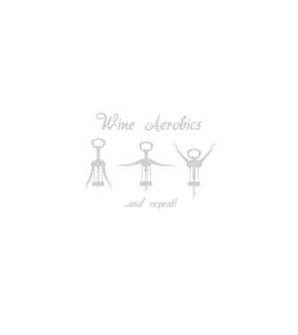 Wine Aerobics model negru pe tricou