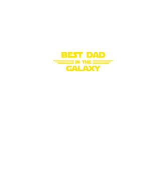 Best dad in the galaxy model negru pe tricou