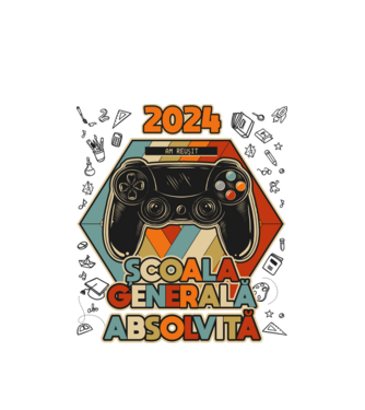 școala generală școala generală model alb pe tricou