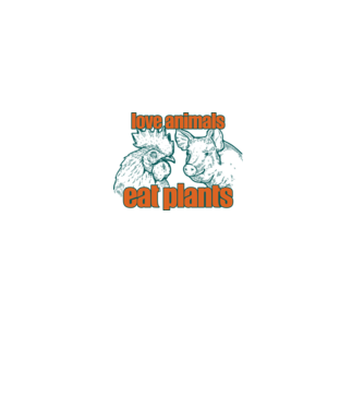 love animals model alb pe tricou