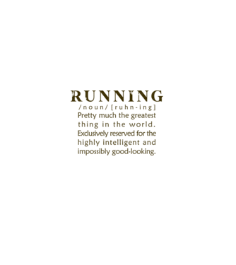 Running definition model alb/roșu pe tricou