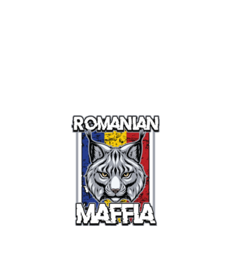 România maffia model negru pe tricou