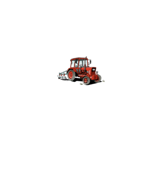 TRACTOR model roz deschis pe tricou