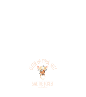 Clean up your shit model negru pe tricou