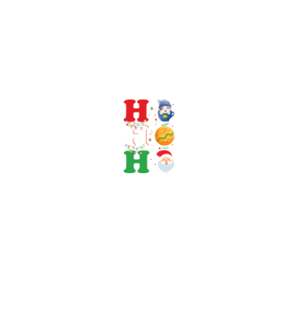 Ho-ho-ho christmas model negru pe tricou