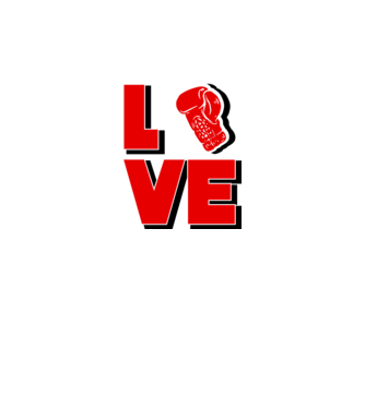 LOVE BOX model alb pe tricou