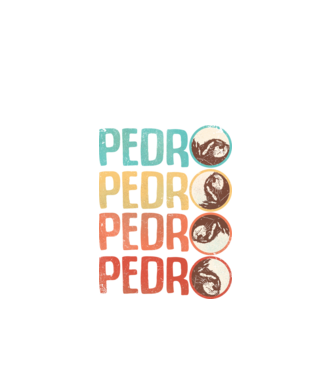 Pedro Pedro retro model alb pe tricou