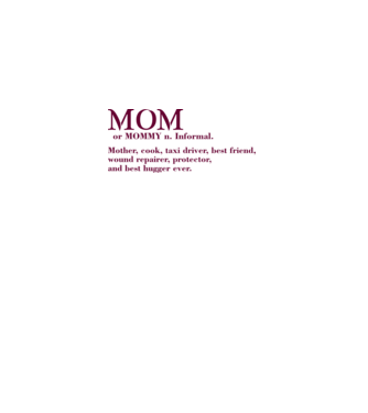 Mom definition model alb pe tricou