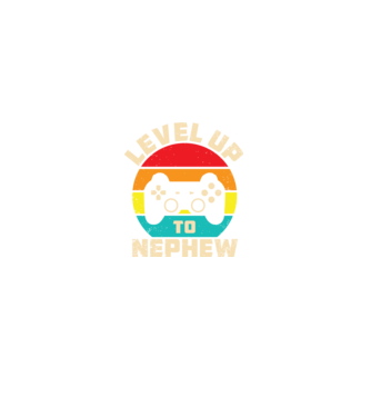 Level Up Nephew model negru pe tricou