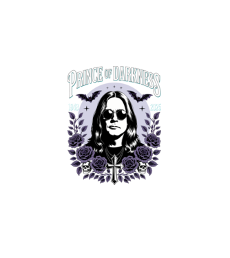 Prince of Darkness model negru pe tricou