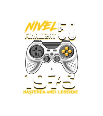 Nivel Finalizat 50 model alb pe tricou