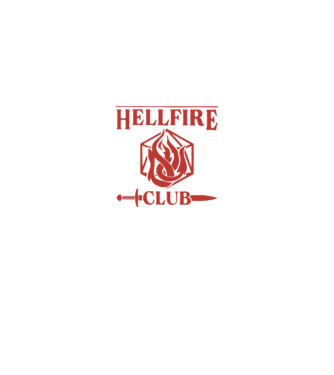 hellfire club 85 model negru pe tricou