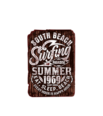 South Beach model alb pe tricou