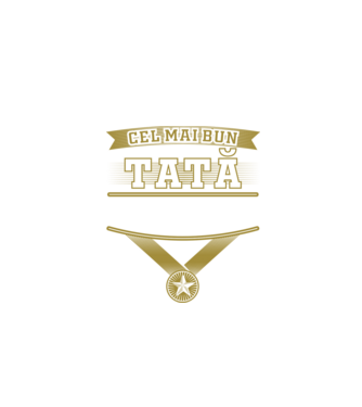 Cel mai bun tată tatuat model negru pe tricou