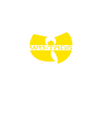 wu tang logo model negru pe tricou