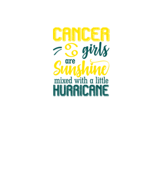 Sunshine with Hurricane CANCER model negru pe tricou