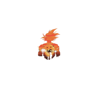 goku sunset 2 model negru pe tricou