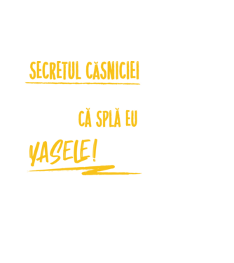 Secretul căsniciei sănătoase model alb pe tricou
