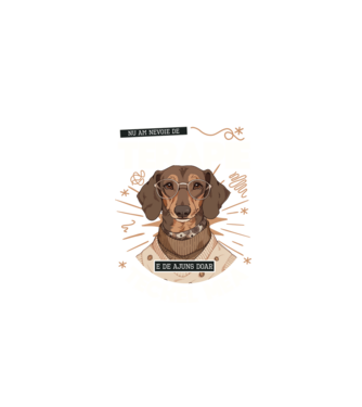 Nu am nevoie de terapie e de ajuns doar teckel mea model negru pe tricou
