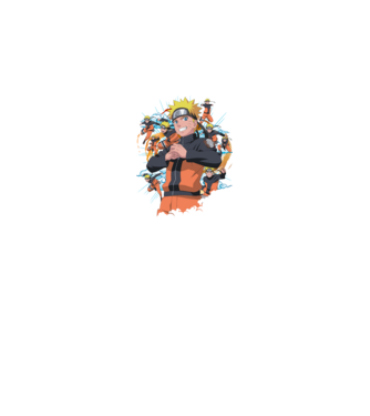 NARUTO model negru pe tricou