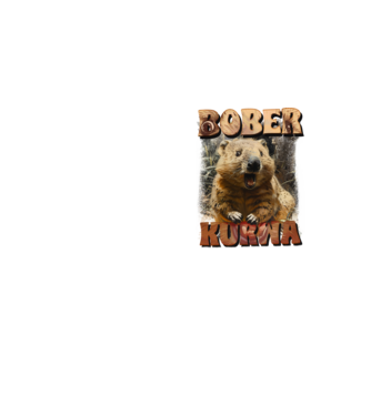 BOBER wombat model galben neon pe tricou