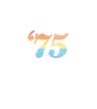 Retro Birthday 1975 model negru pe tricou