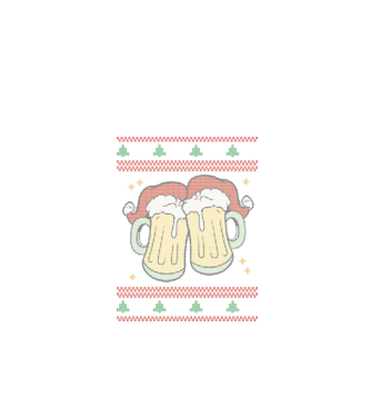 ugly sweater beers model negru pe tricou