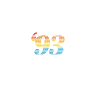 Retro Birthday 1993 model alb pe tricou