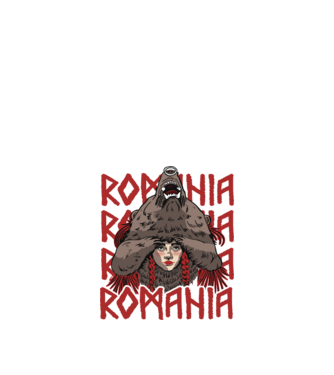 Dansul Ursului romania model negru pe tricou
