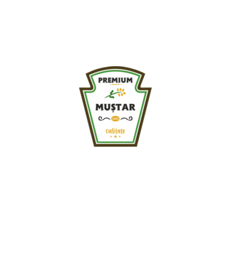 muștar premium - calitate model nisipiu pe tricou