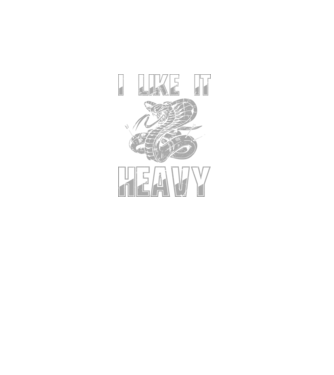 I like it heavy model turcoaz pe tricou