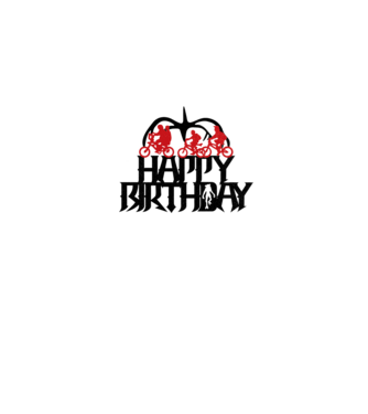 happy birthday stranger things model alb pe tricou
