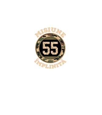 Misiune împlinită 55 model negru pe tricou