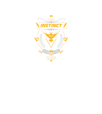 Instinct team model negru pe tricou