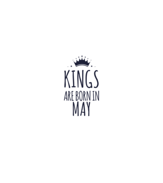 Kings are born in - May model roșu pe tricou