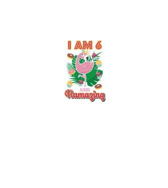 FLAMAZING Birthday 6 Years old model alb pe tricou