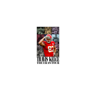 Taylor Swift Eras Travis Kelce model alb pe tricou