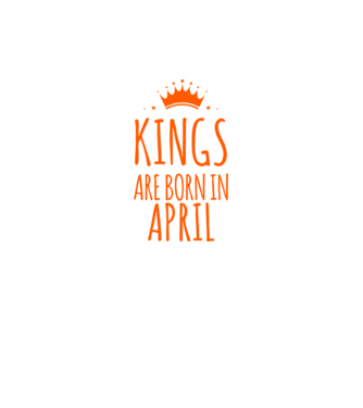 Kings are born in - April model verde neon pe tricou