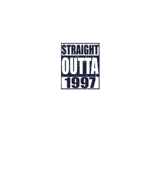 Straight Outta - 1997 model gri pe tricou
